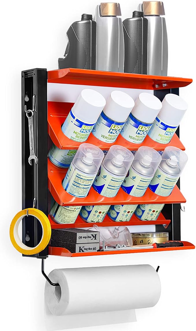 Ultrawall Spray Can Holder Rack by UltrawallGarageTools