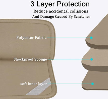 15.6 inch Laptop Sleeve, Shockproof Protective Computer Carrying Cover - Image 4