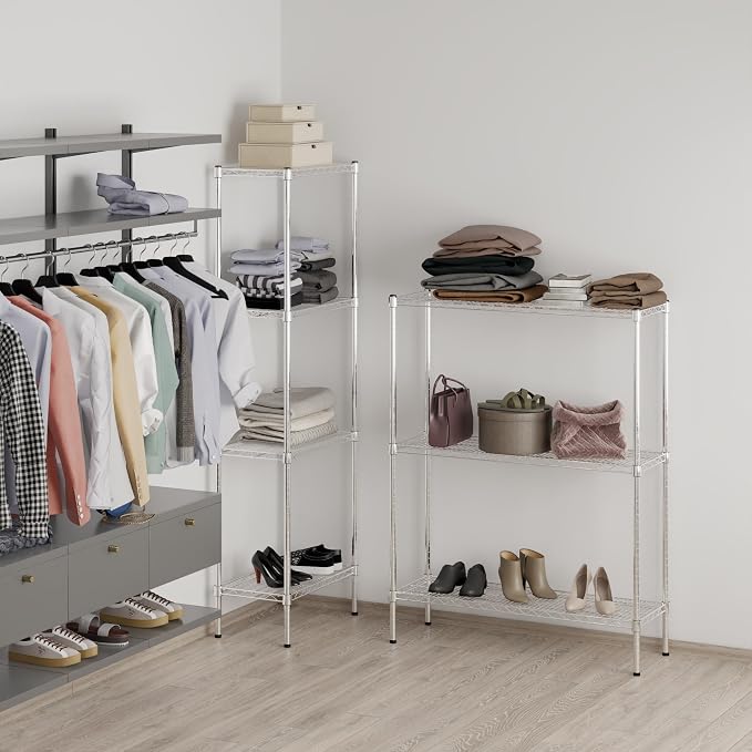 14" Deep x 42" Wide x 54" Height Wire Shelving Kit | 3-Tier | NSF Commercial - Image 6