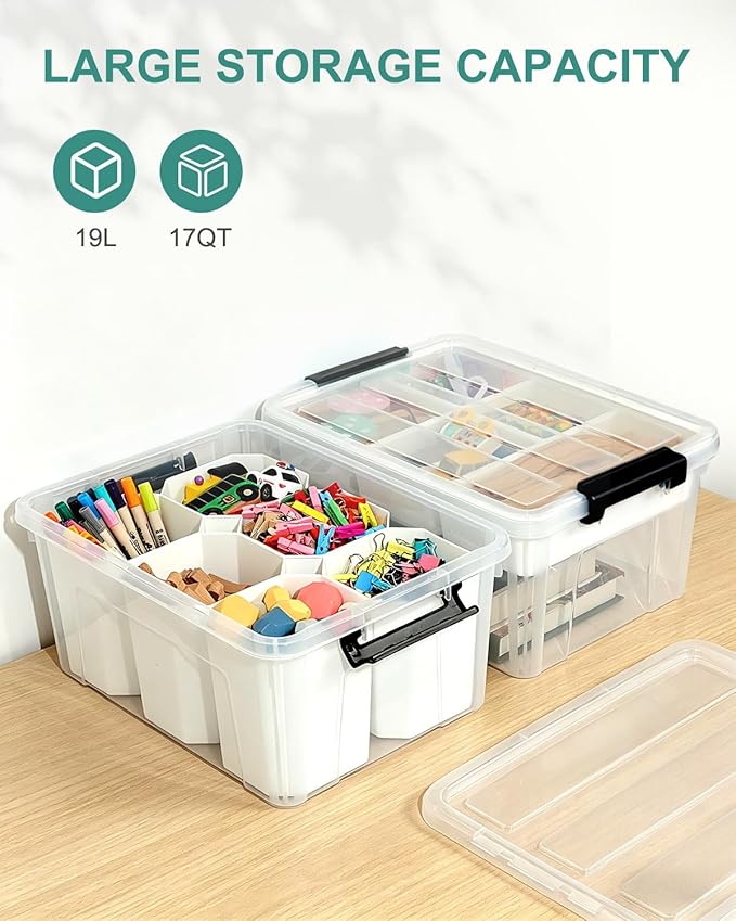 EOENVIVS Clear Storage Tote - Image 6