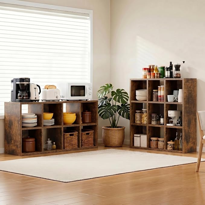 LUCKLIFE 9-Cube Storage Organizer, Stackable Modular Bookcase Shelf - Image 7