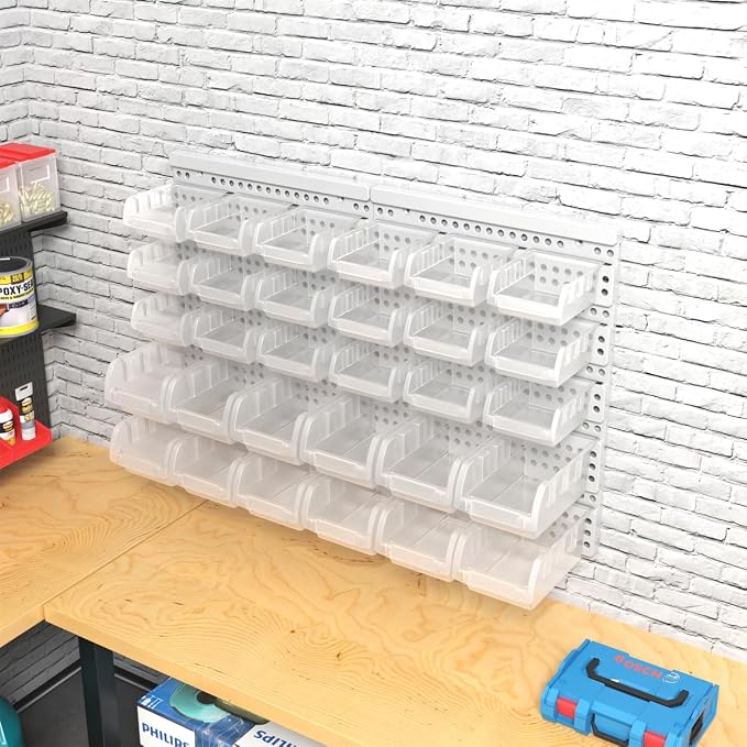 Transparent Garage Organizer Bins - Image 5