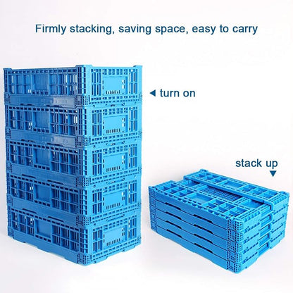 Collapsible Storage Bin Containe， 52 Liter Transfer box, crate Transit storage - Image 4