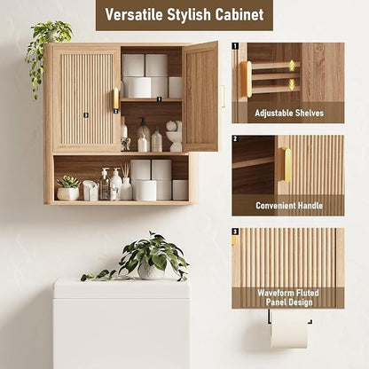 INNOD Bathroom Wall Storage Cabinet, Medicine Cabinet - Image 3