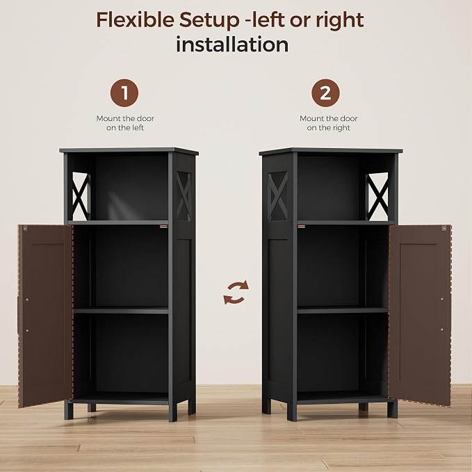 Homhedy Farmhouse Bathroom Storage Cabinet - Image 4