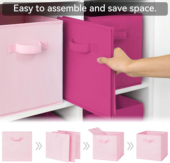 GRANNY SAYS 11x11 Cube Storage Bins, Cube Organizers, Sturdy Handles, - Image 7