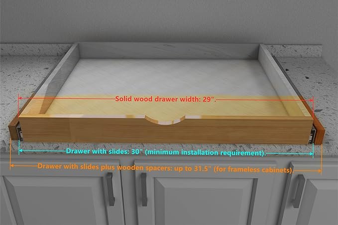 Elysian Under Desk Drawers 30" W × 21" D Add-on Drawers - Image 2