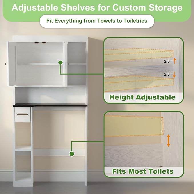 Over The Toilet Storage Cabinet - Image 8