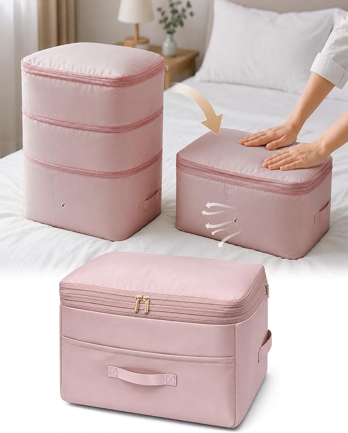 Ultra Space Saving Self Compression Organizers, Double Zipper Compression by Unknown
