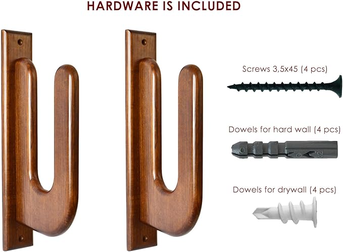 TESLYAR Surfboard Wall Mount – Wooden Surfboard Rack - Image 6
