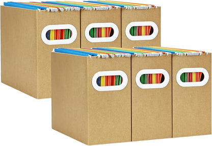 Hanging File Organizer, Cardboard File Folder Organizer by AOSRIC