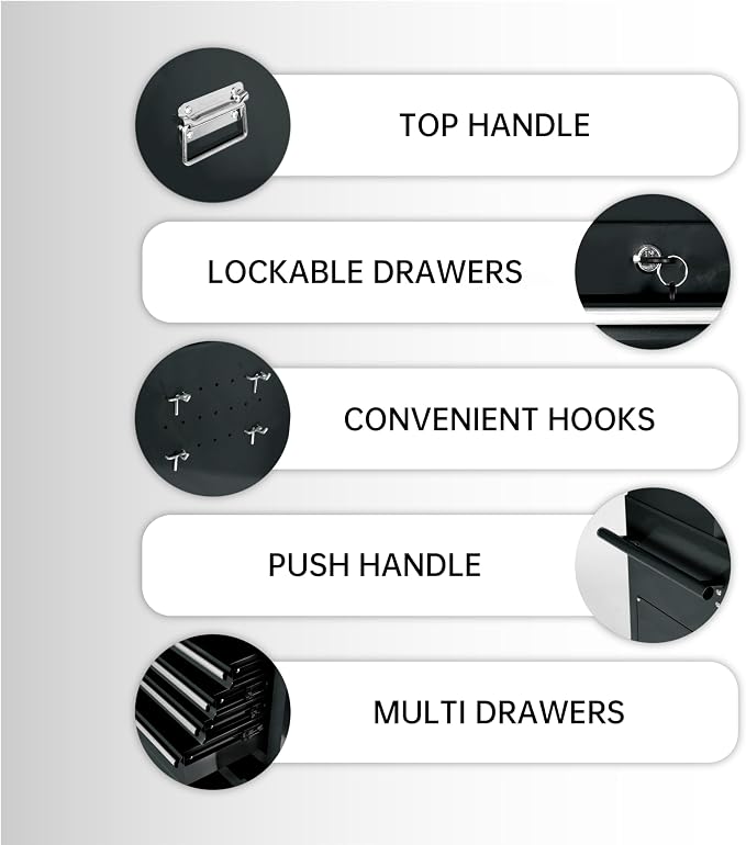 8-Drawer Rolling Tool Chest - Image 5