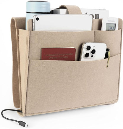 Seefoo Bedside Caddy, Large Bed Caddy Organizer by Unknown