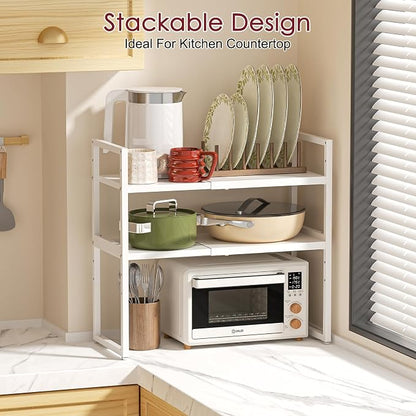 Expandable Kitchen Storage Shelves, 100LBS Heavy Duty Metal Shelving Unit - Image 7