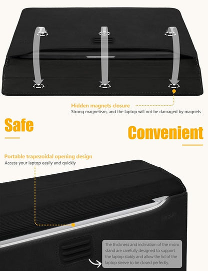 HYZUO 13.3-14 Inch Laptop Sleeve Case Bag - Image 4