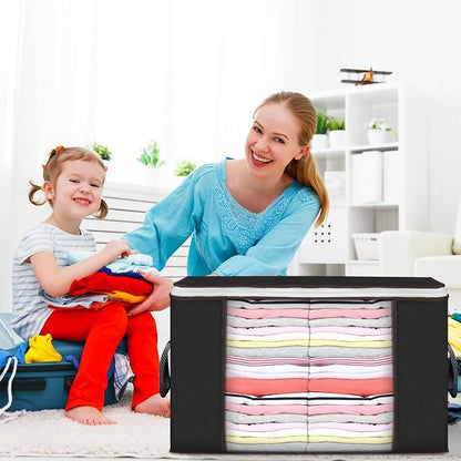 Budding Joy 90 L Large Storage Bags, 10 Pack Clothes Storage Bins Foldable - Image 7