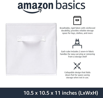 Amazon Basics Collapsible Fabric Storage Cubes Organizer - Image 2