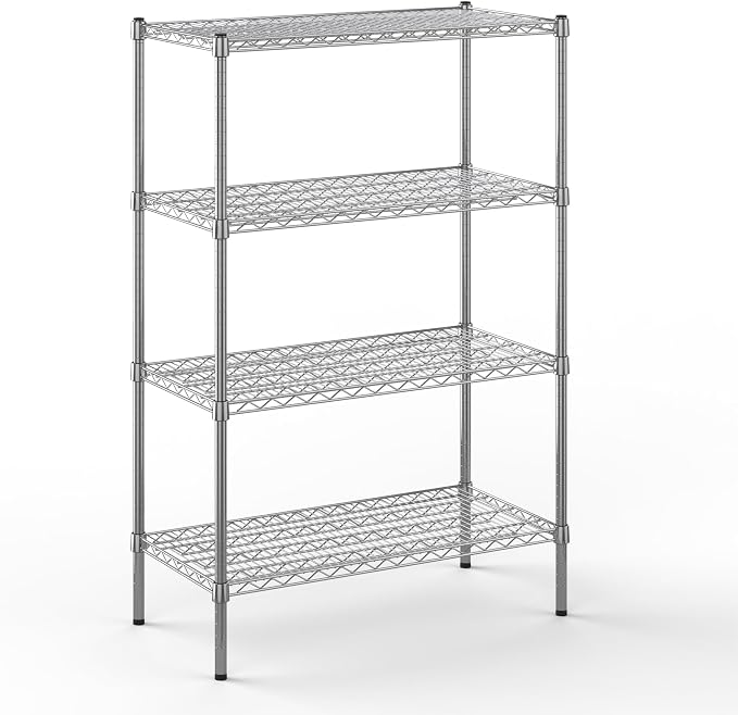 18" Deep x 36" Wide x 54" Height Wire Shelving Kit | 4-Tier | NSF Commercial by Regal+Altair