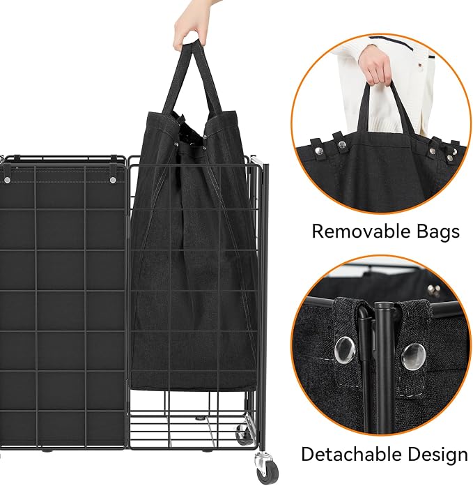 WOWLIVE Double Laundry Hamper - Image 6