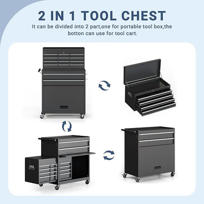 AirWire Tool Chest, 8-Drawer Large Rolling Tool Storage Cabinet - Image 5