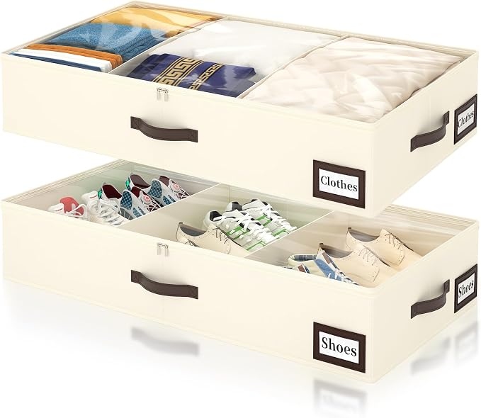 OIAHOMY 2 Pack 53L Under Bed Storage by MasterofSpaceOptimization