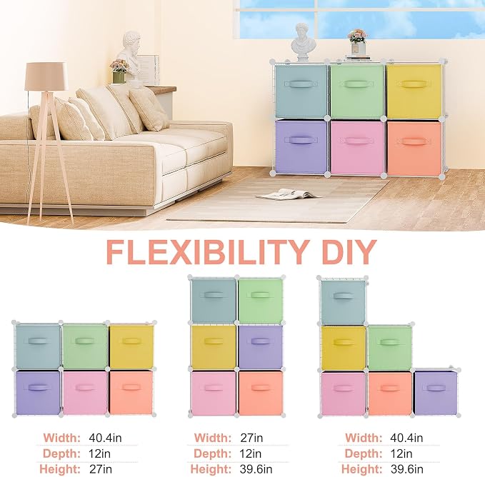 Leinuosen 6 Cube Storage Organizer - Image 4