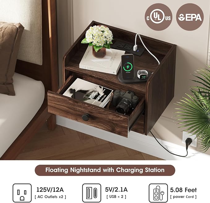 Floating Nightstand Set of 2 - Image 4