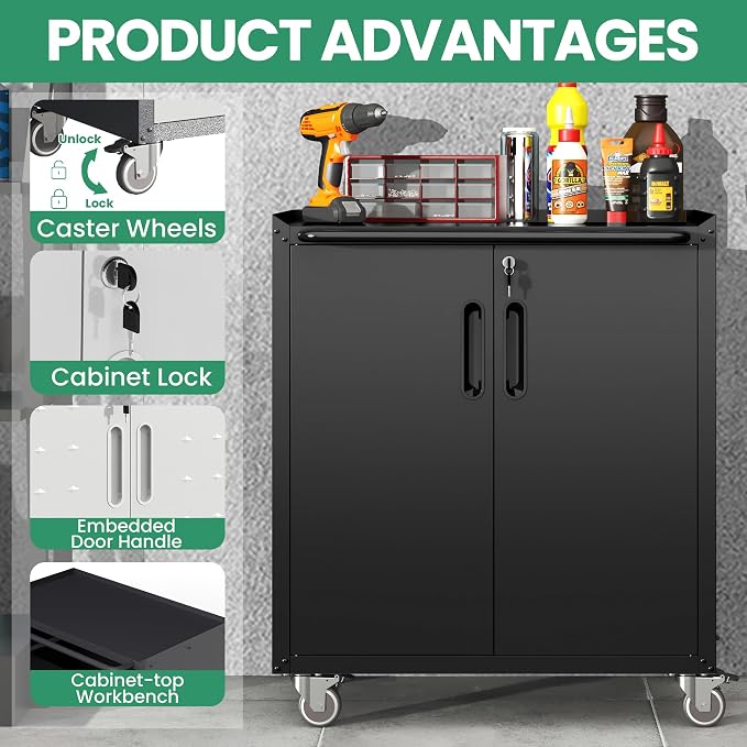 Garage Cabinet System | Heavy Duty Steel All-in-One Modular Garage Cabinet Set - Image 6