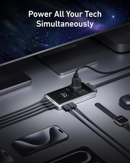 Anker Prime Charging Station, 240W 8-in-1 Power Strip, 2 AC, 4 USB C | 2USB A - Image 3