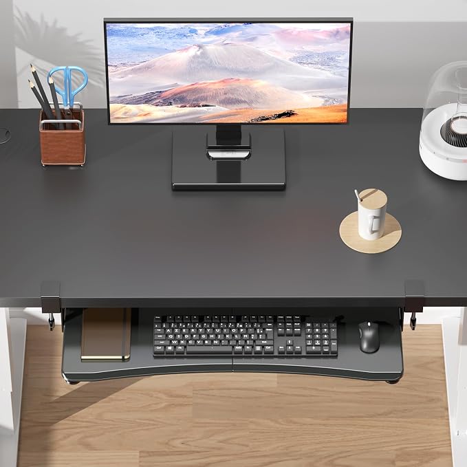 suptek Large Keyboard Tray Under Desk Pull Out - Image 4