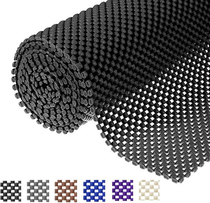 Shelf Liner Drawer Liner Non-Slip Mat Shelves Liners 12" X6.5’ Grid Pattern PVC by L7HWDP