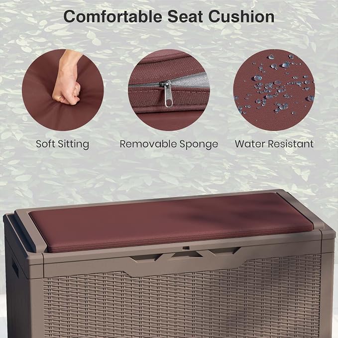 Patiolife 100 Gallon Resin Deck Box - Image 7