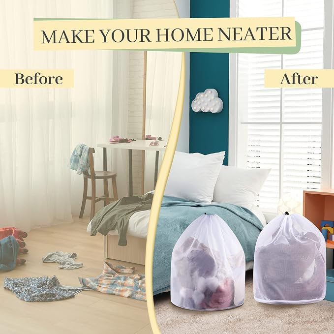 12 Pcs 24 * 32 Inches Fine Mesh Laundry Bag - Image 6