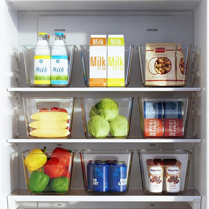 Clear Plastic Storage Bins, 4 Pack Pantry Organizers & Storage Containers - Image 5