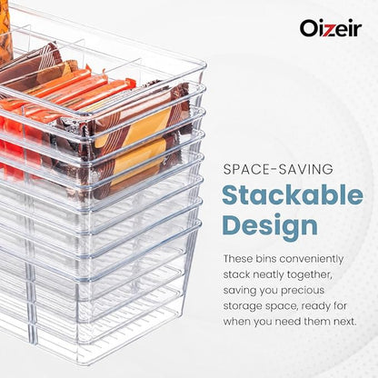 Oizeir Clear Pantry Organizer Bins 4-Pack - Image 4
