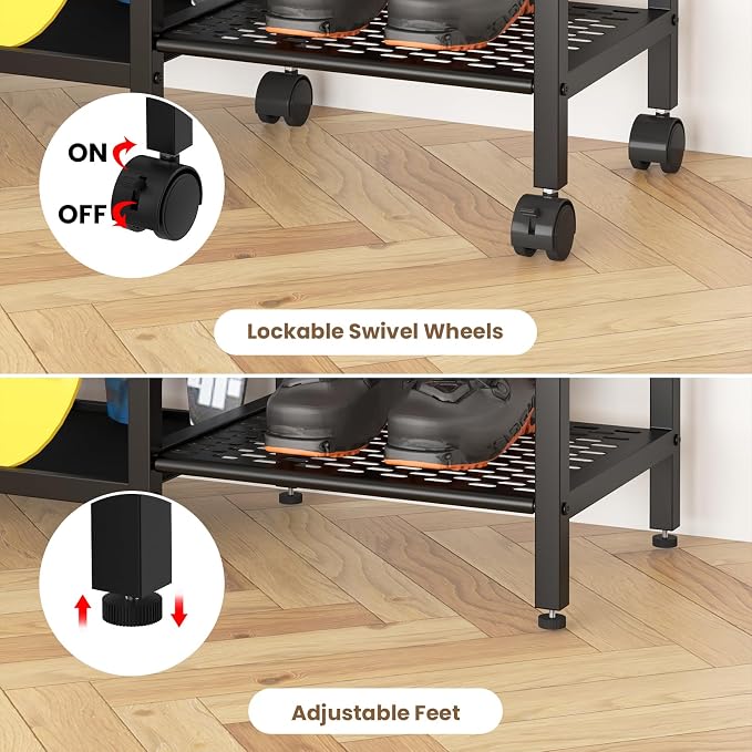 4-Tier Freestanding Snowboard Rack - Image 8