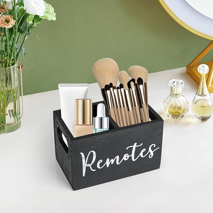 Remote Control Holder, Wooden TV Remote Holder - Image 7