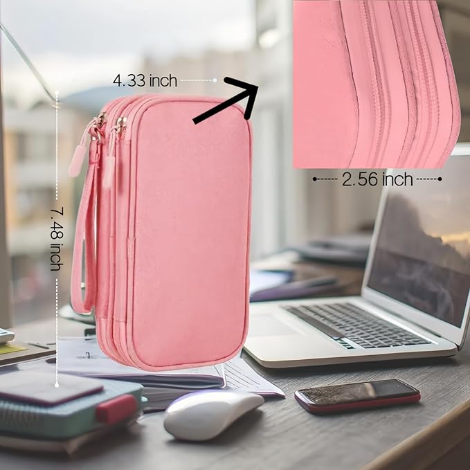 Portable Waterproof Double Layers All-in-One Storage Bag, Travel Cord - Image 4