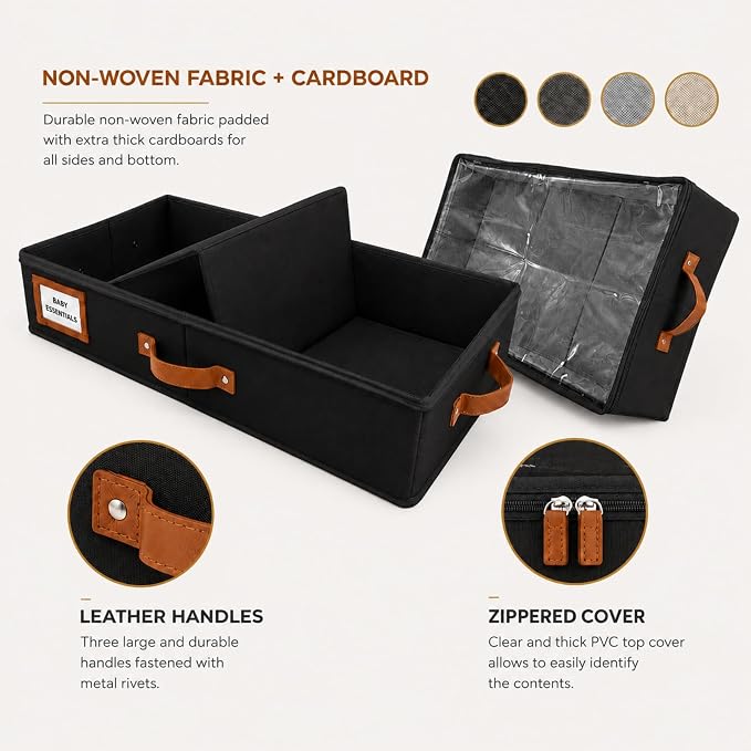 HOMELUX THEORY 2pc Under Bed Storage Containers, Bedroom Under the Bed Drawer - Image 6