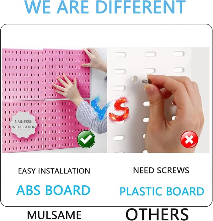 Pegboard Combination Kit, 25.2" x 25.2" Wall Mounted Storage Set - Image 6