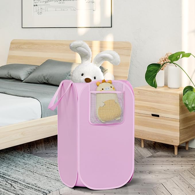 Polyester Strong Mesh Pop-up Laundry Hamper, Quality Pop Up Hampers - Image 9