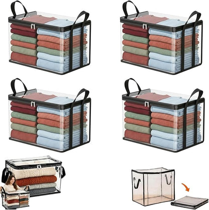 Large Clear Thick Plastic Storage Box by Elradin