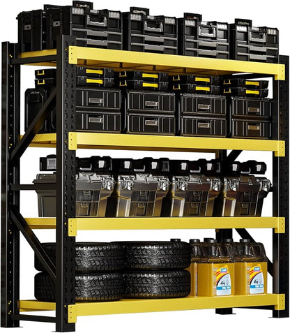 3000LBS Heavy-Duty Garage Shelving, 4-Tier Adjustable Garage Shelving Units by CBCNWR