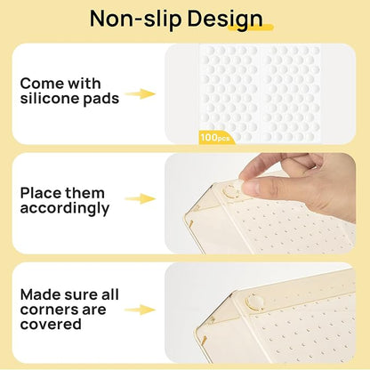 Vtopmart 25 PCS Clear Plastic Drawer Organizers Set, 4-Size Versatile Bathroom - Image 6