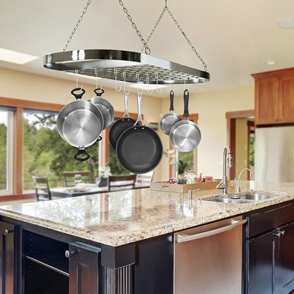 Sorbus® Pot and Pan Rack for Ceiling - Image 2