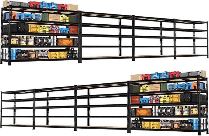 PrimeZone 60" W X 24" D X 72" H Heavy Duty Garage Storage Shelves by PrimeZone
