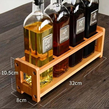 TOPINCN Rack Organizer, Storage Holder Seasoning Storage 4 Holes Shelf - Image 4