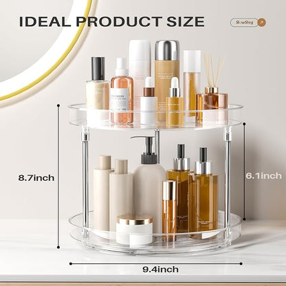 2 Pack 2 Tier Lazy Susan Turntable Organizer, Spice Rack - Image 5