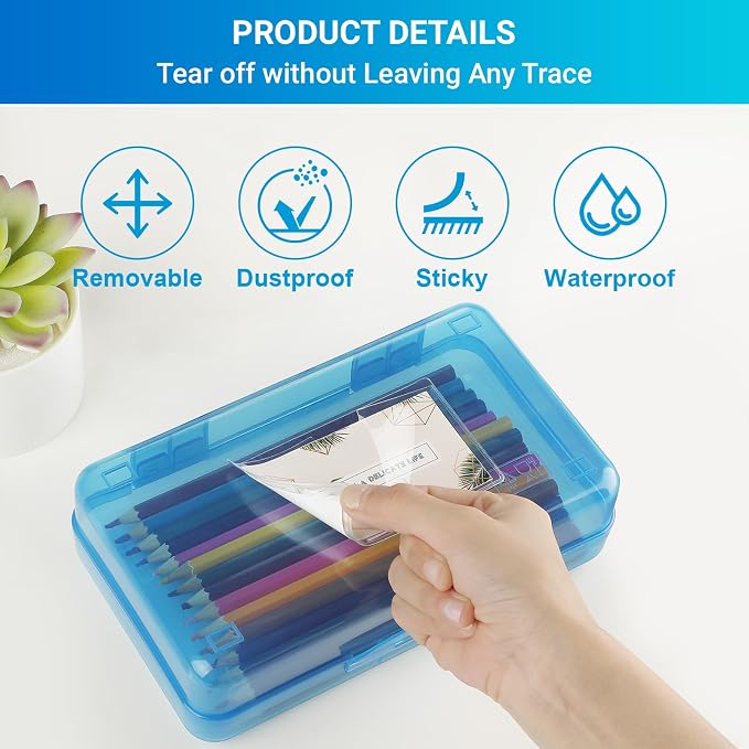 MaxGear 2" x 3.5" Index Card Holder, 54 Pack Label Holders - Image 3