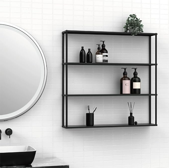Mango Steam Wall-Mounted Steel Floating Shelving Unit - Image 6